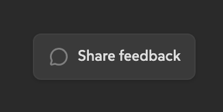 Share feedback button in Atom